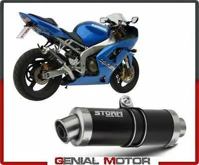 Exhaust Storm By Mivv Muffler Gp Nero Steel For Kawasaki Zx-6 R 636 2003 > 2004 • $203.78